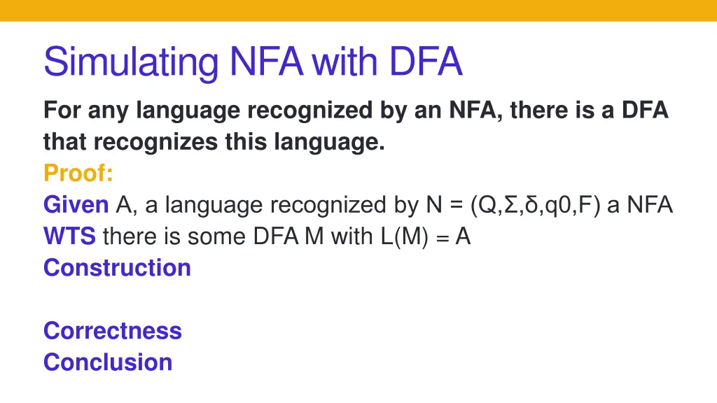 simulating nfa with dfa for any language