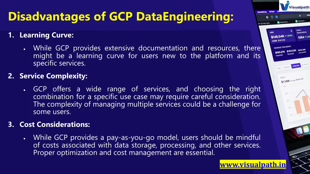 disadvantages of gcp dataengineering