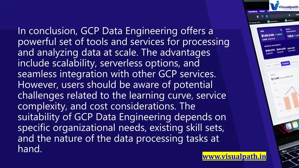 in conclusion gcp data engineering offers