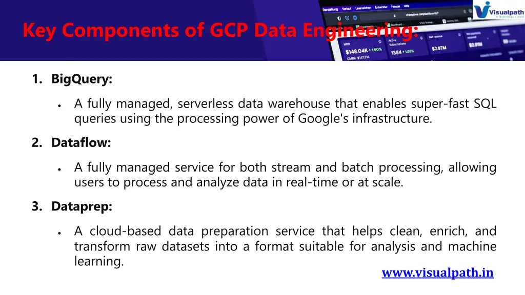 key components of gcp data engineering