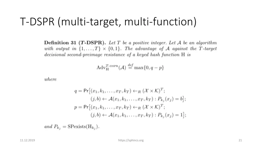 t dspr multi target multi function