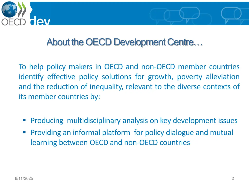 about the oecd development centre
