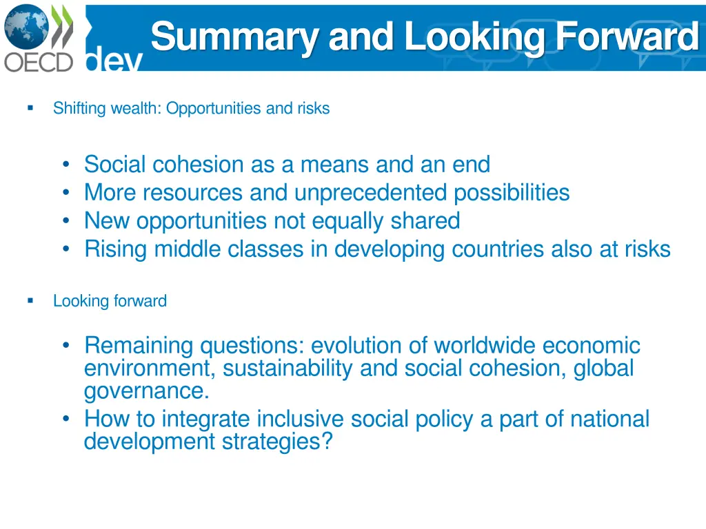 summary and looking forward
