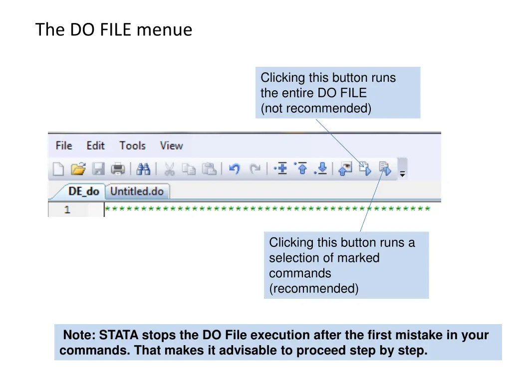 the do file menue