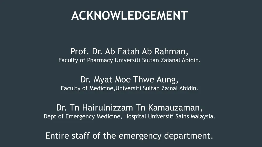 acknowledgement