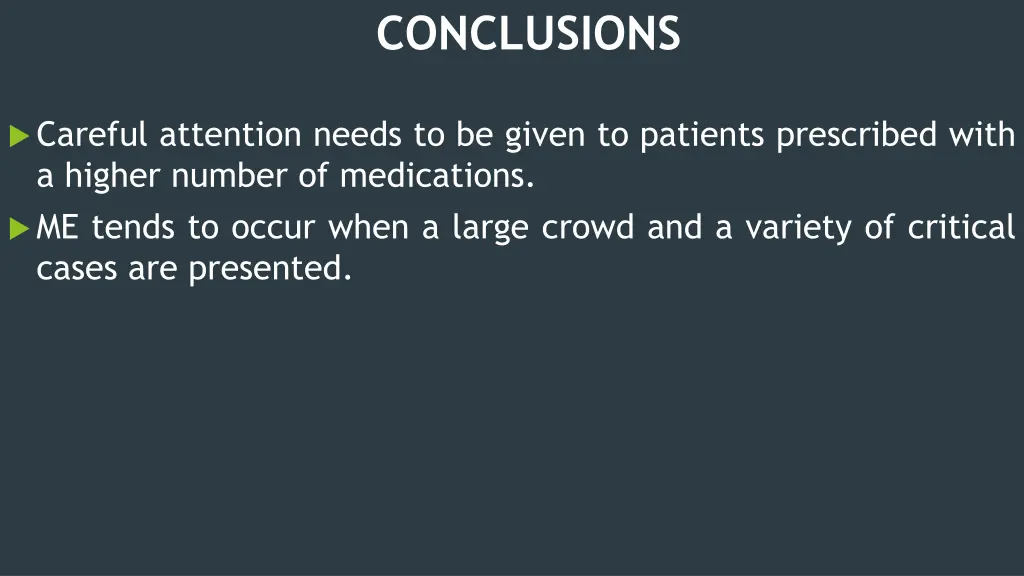 conclusions