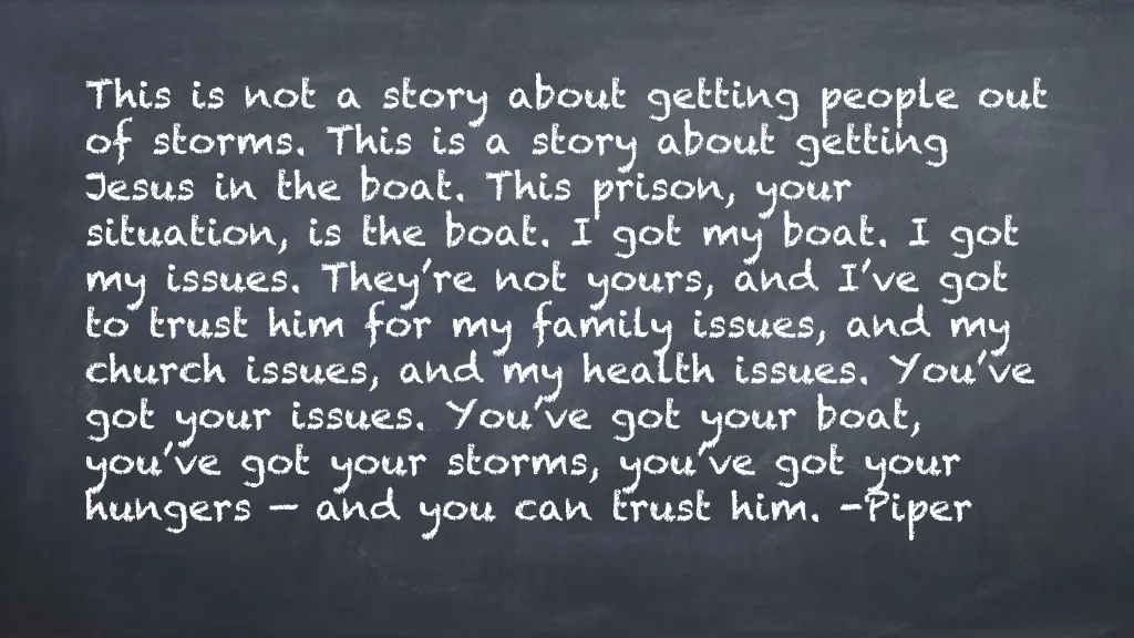 this is not a story about getting people