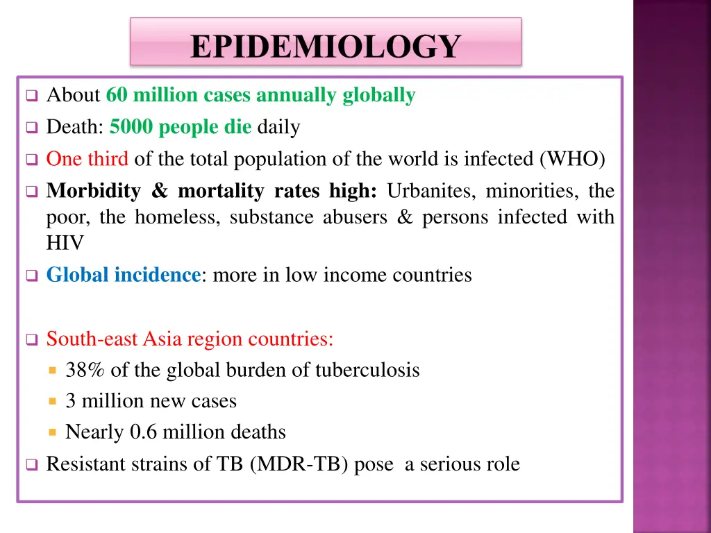 epidemiology