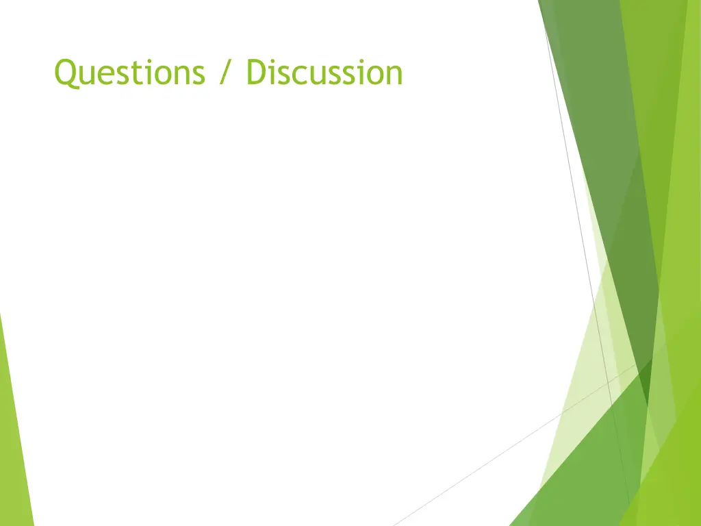 questions discussion