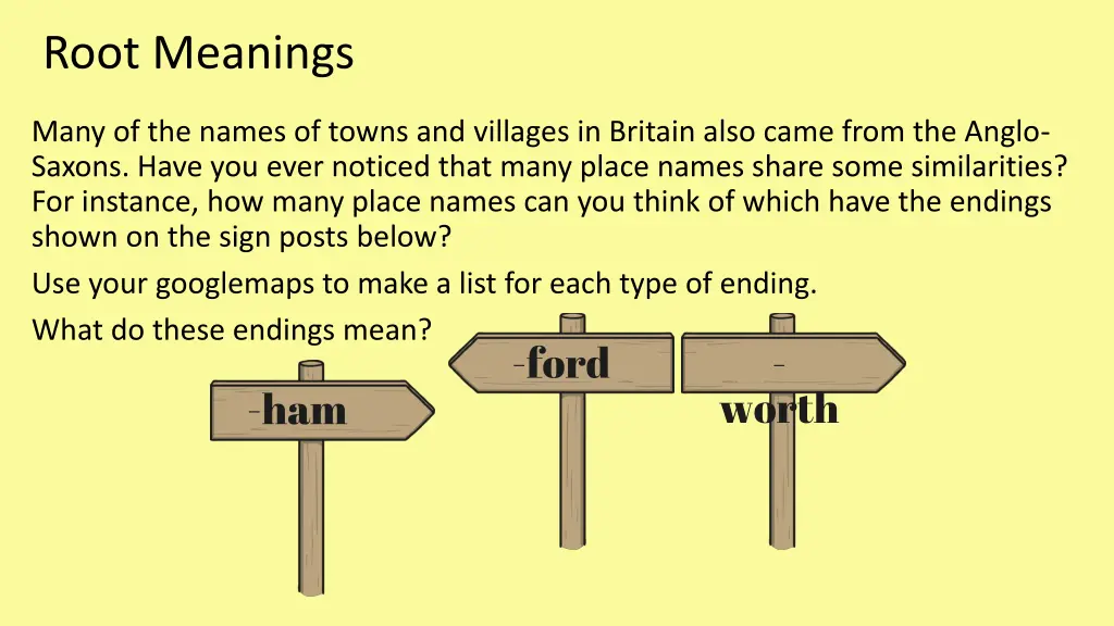 root meanings