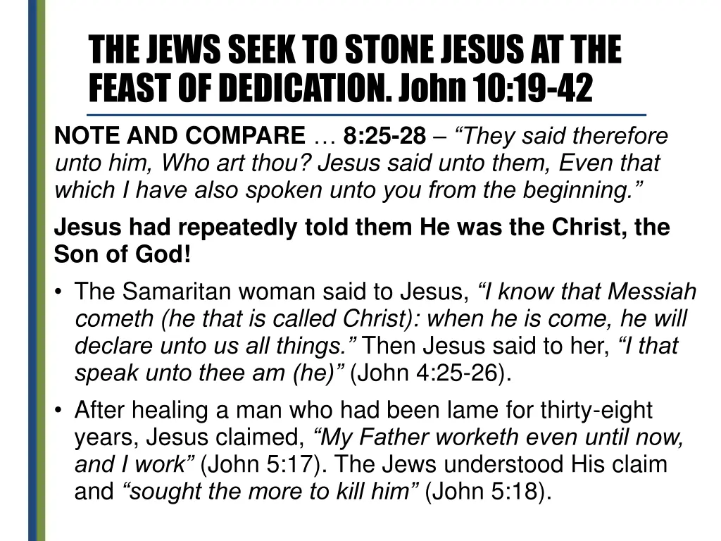 the jews seek to stone jesus at the feast 3