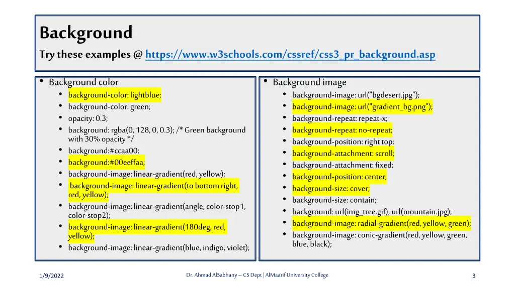 background try these examples @ https