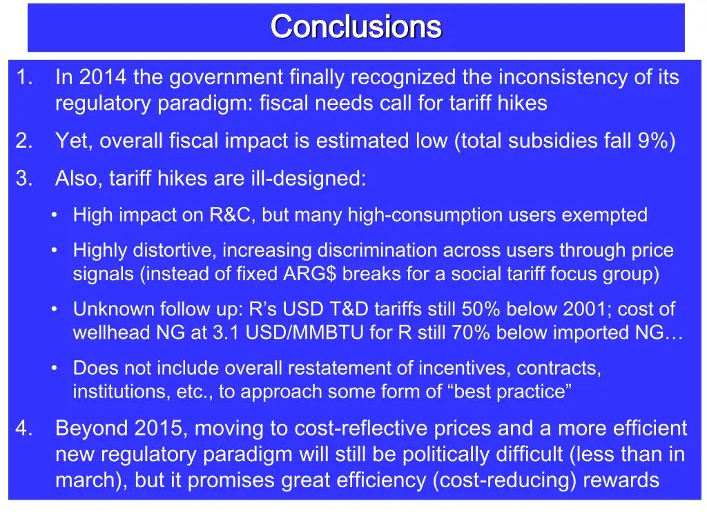 conclusions conclusions