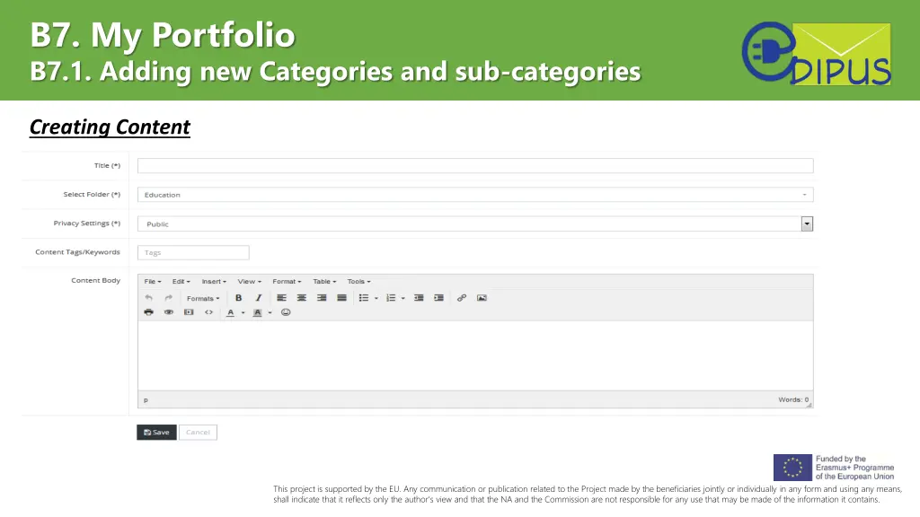 b7 my portfolio b7 1 adding new categories 3