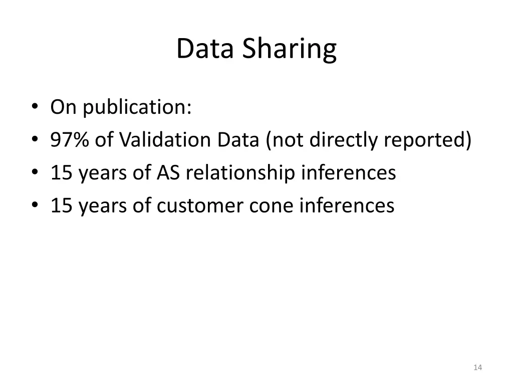 data sharing