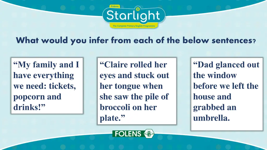 what would you infer from each of the below