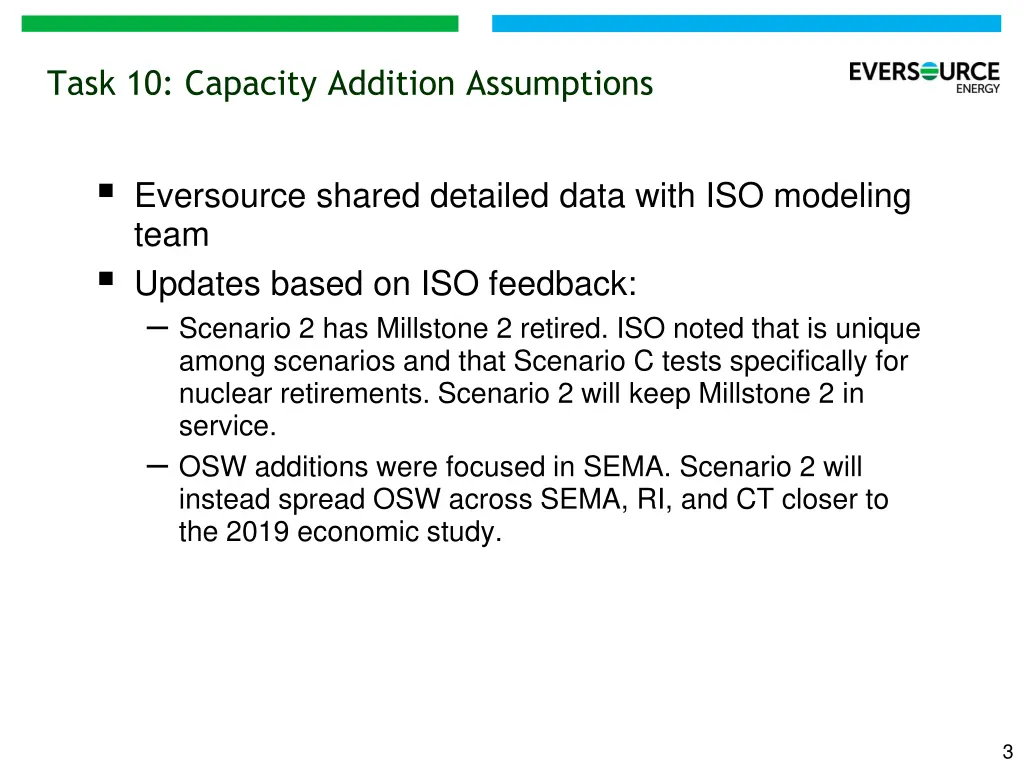 task 10 capacity addition assumptions