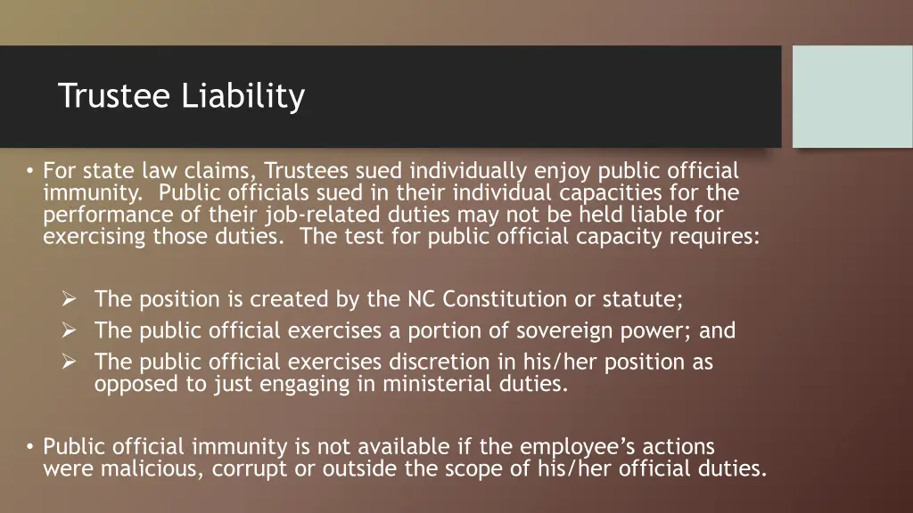 trustee liability 1