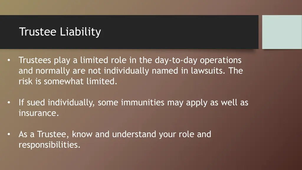trustee liability 3