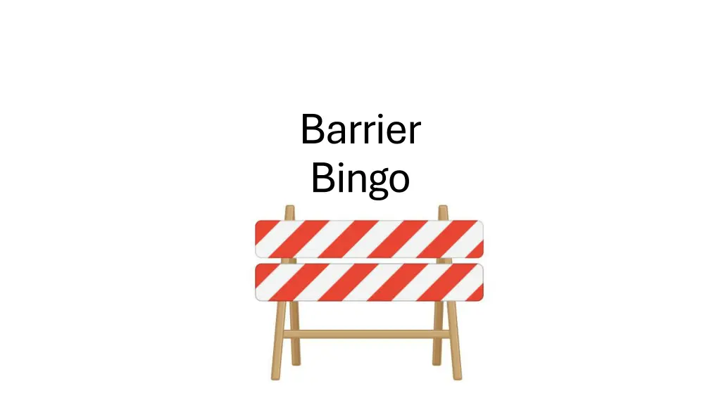 barrier bingo