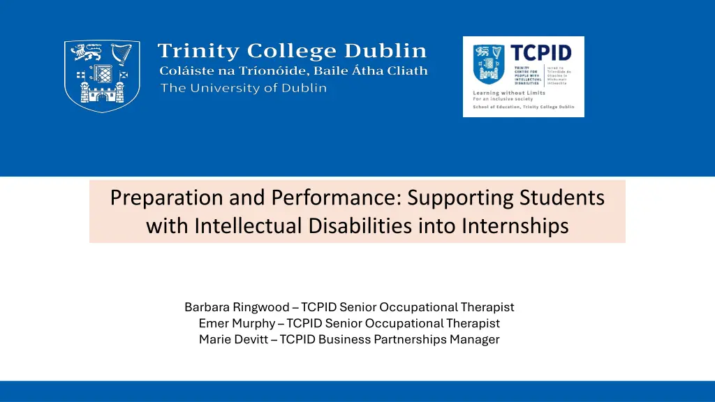 preparation and performance supporting students