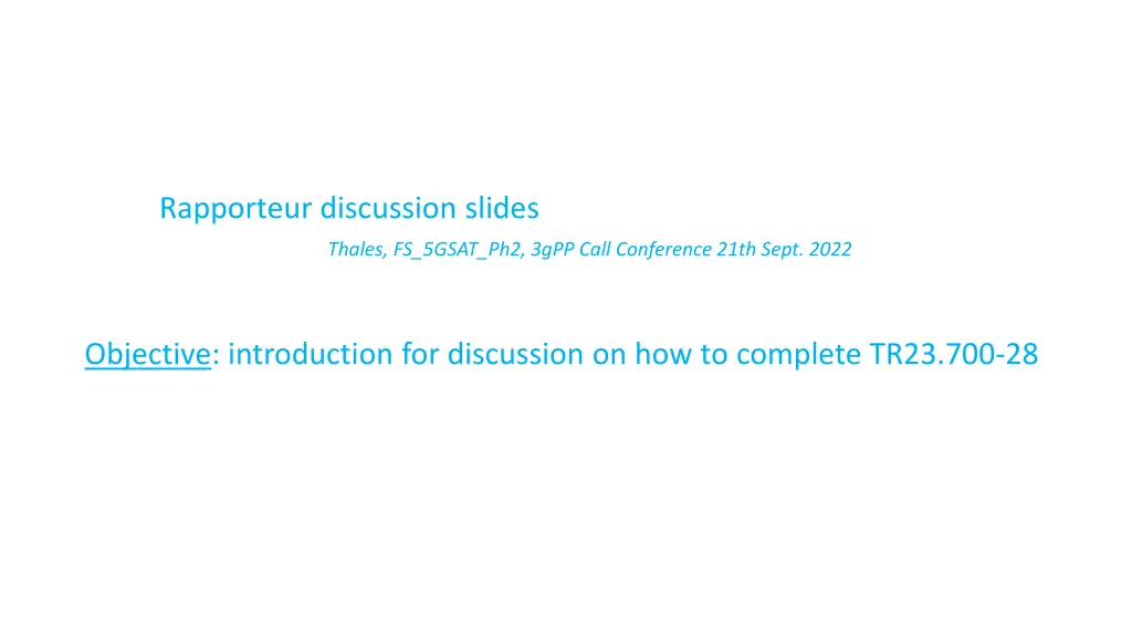rapporteur discussion slides