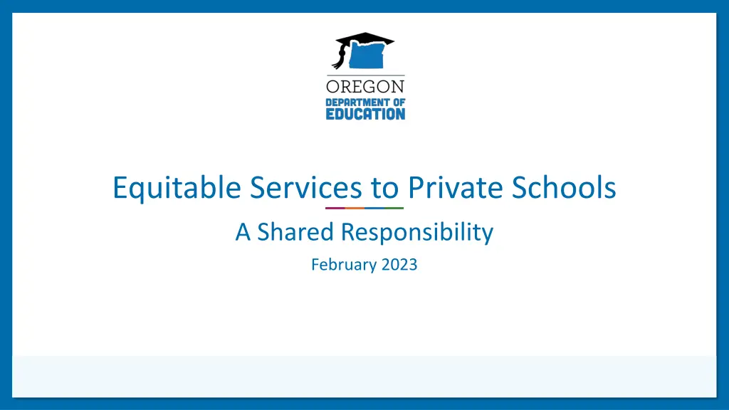 equitable services to private schools