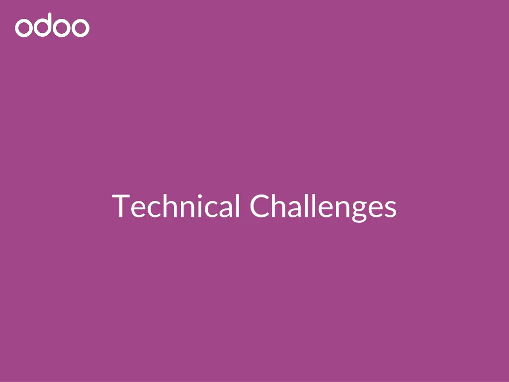 technical challenges