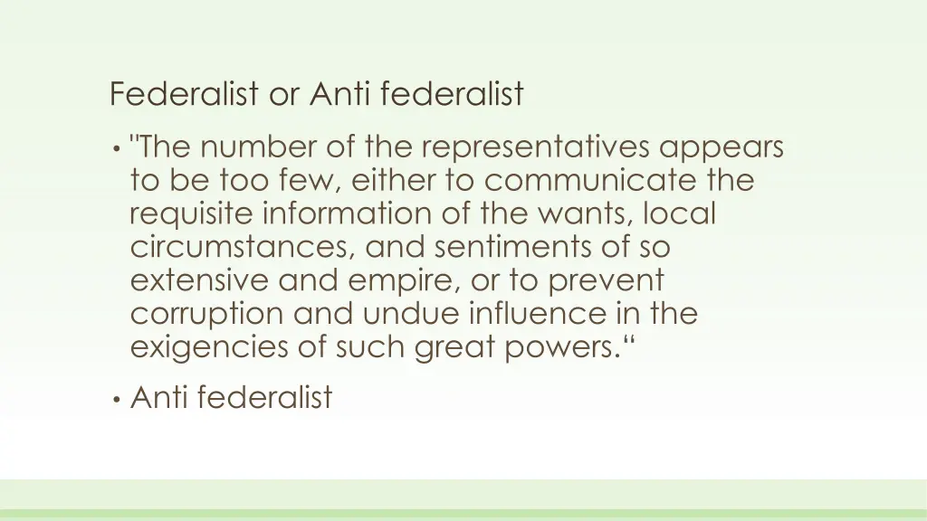 federalist or anti federalist 15