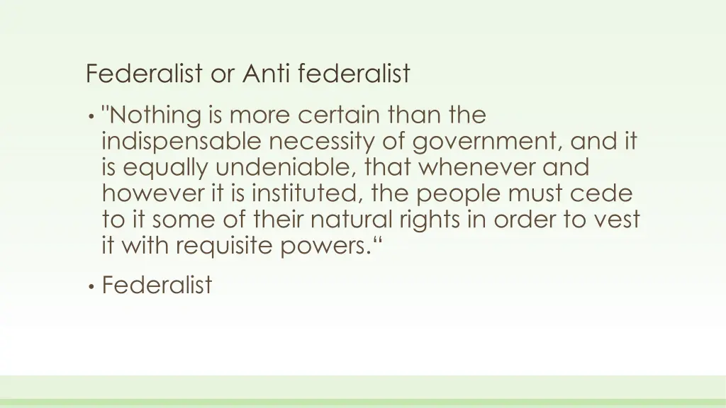 federalist or anti federalist 17