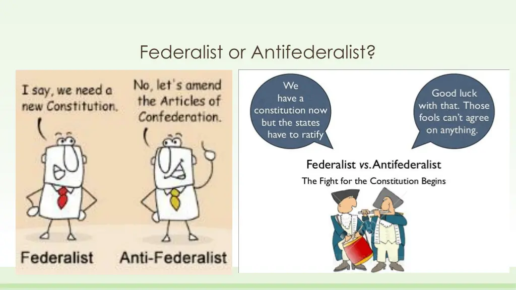federalist or antifederalist