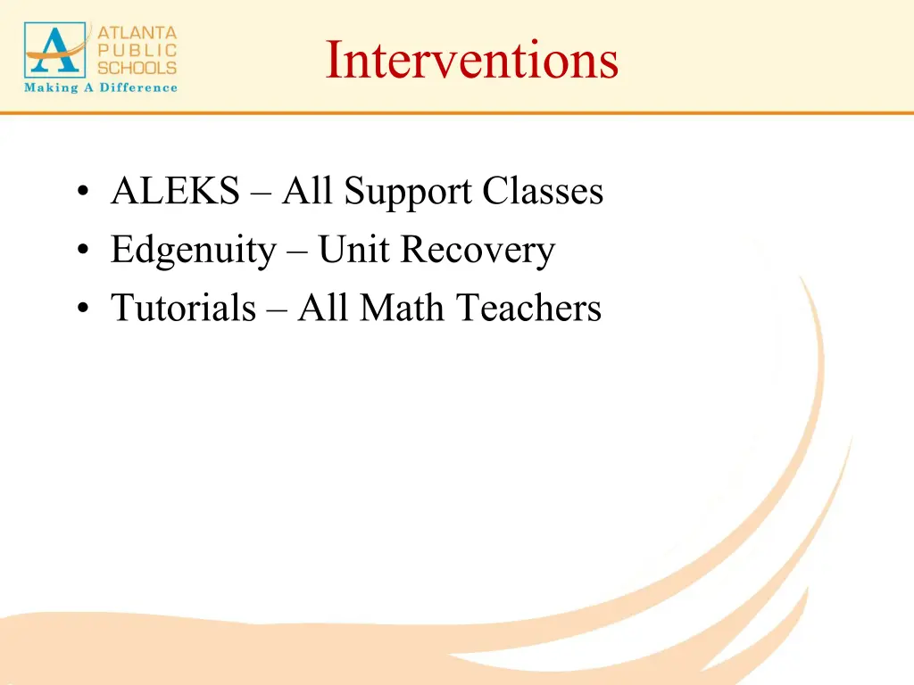 interventions