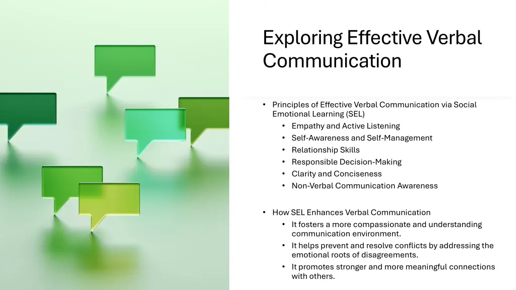 exploring effective verbal communication
