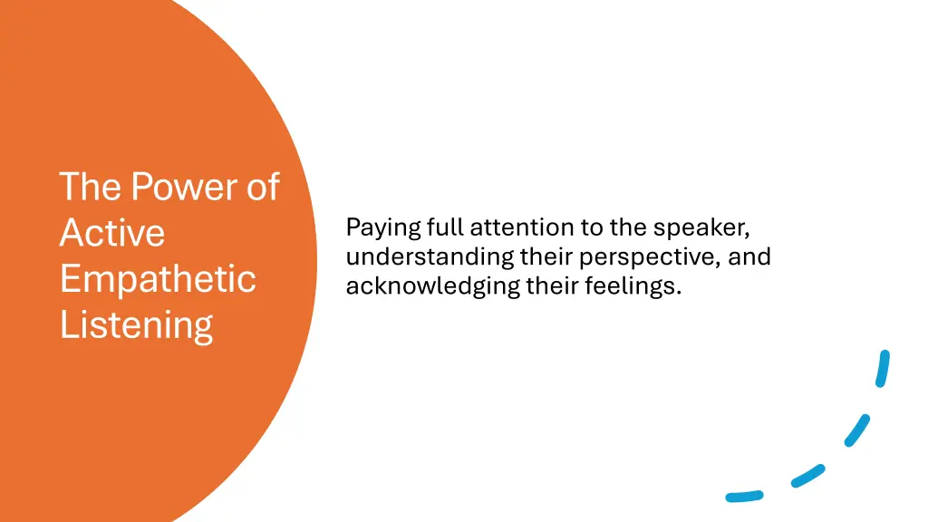 the power of active empathetic listening
