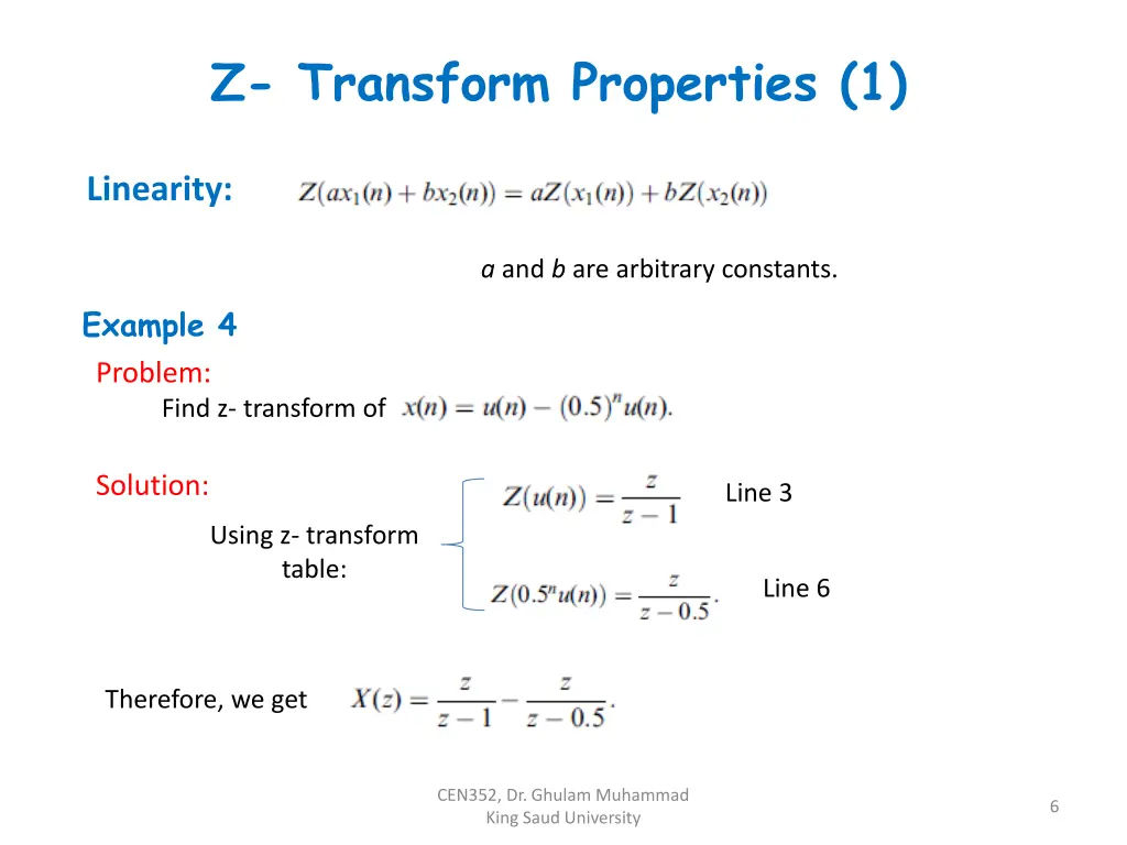 z transform properties 1