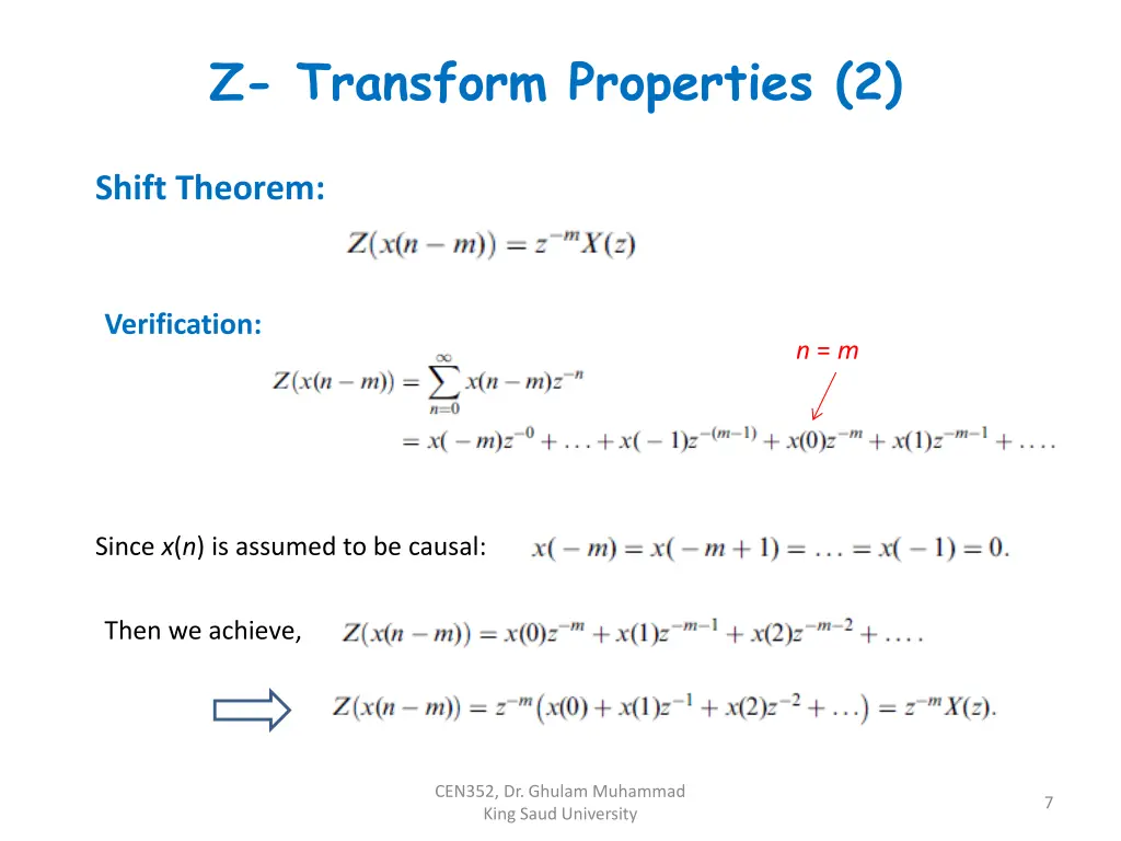 z transform properties 2