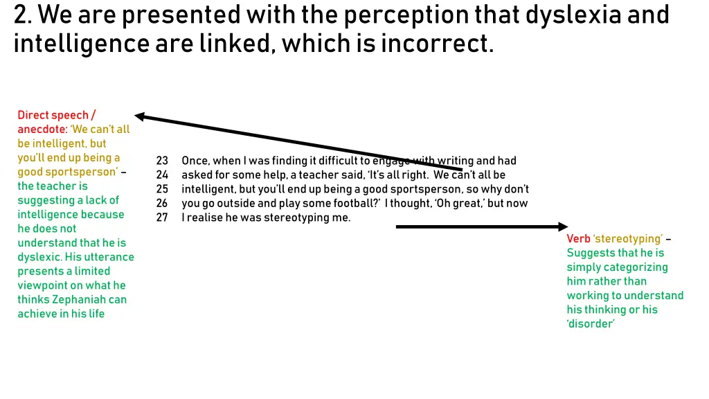 2 we are presented with the perception that