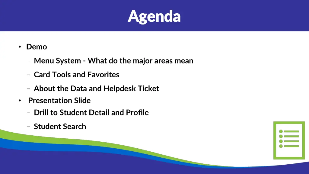 agenda agenda