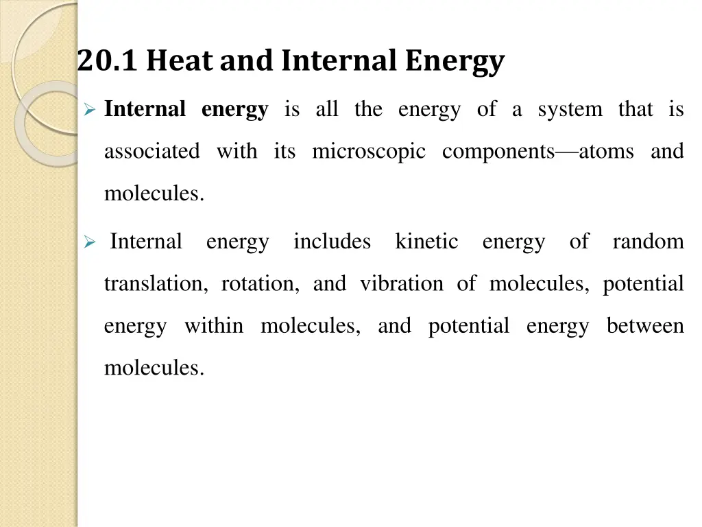 20 1 heat and internal energy