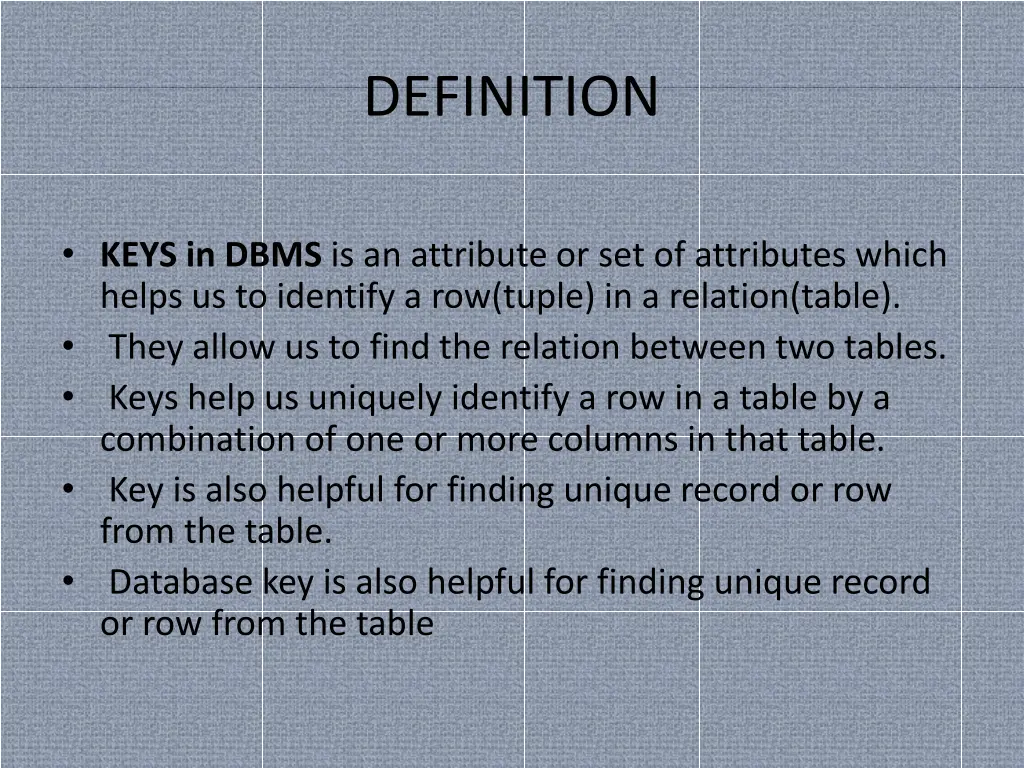 definition