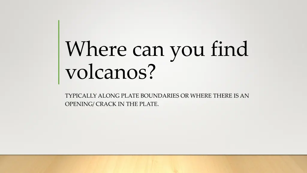 where can you find volcanos