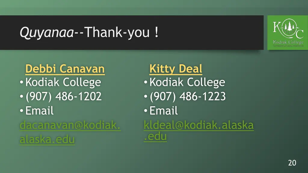 quyanaa thank you