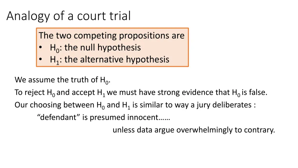 analogy of a court trial