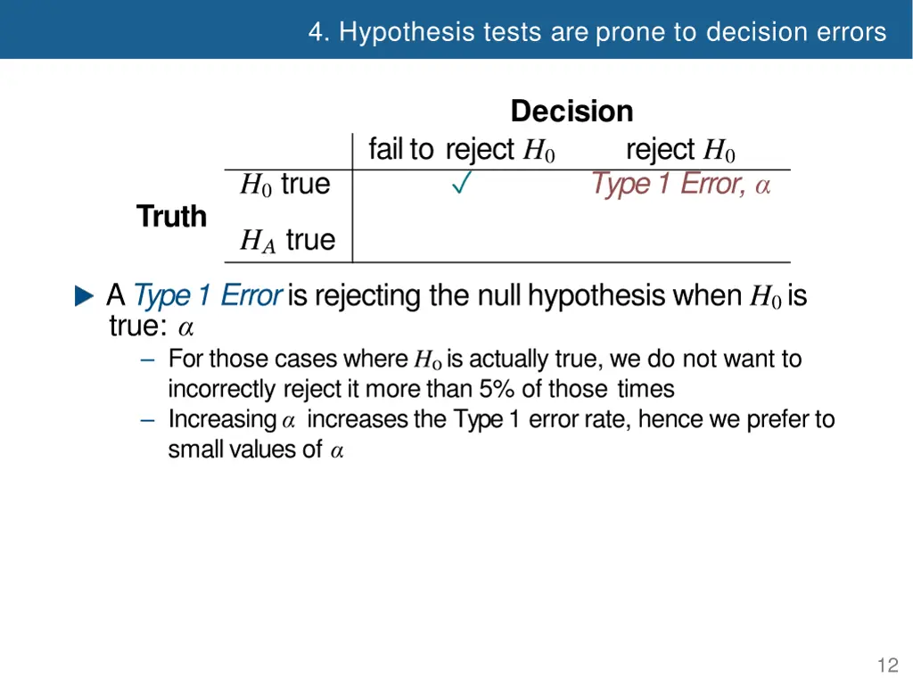 4 hypothesis tests are prone to decision errors 3