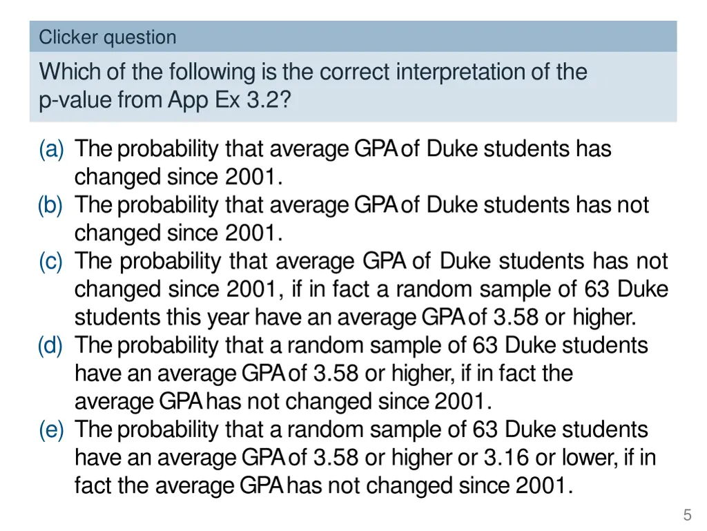 clicker question which of the following