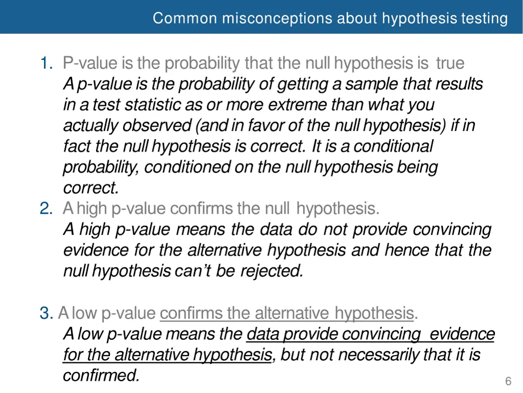 common misconceptions about hypothesis testing 3