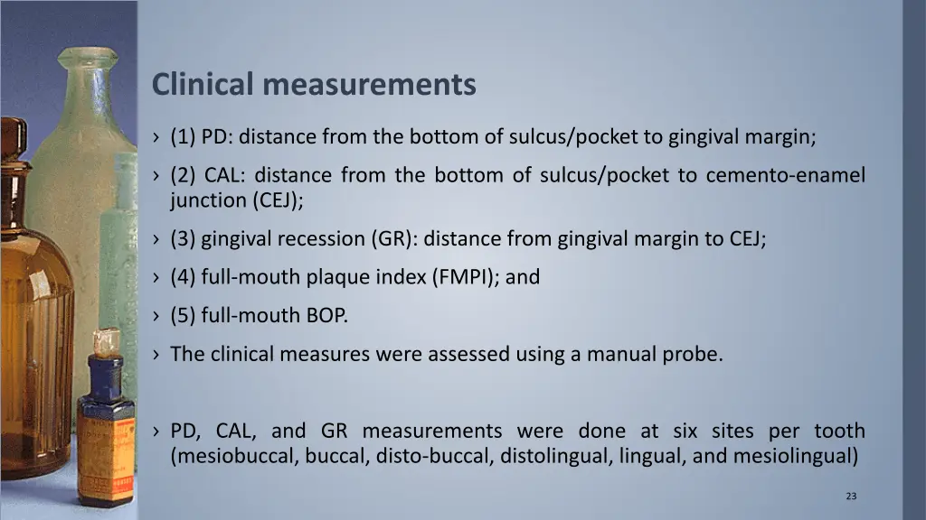 clinical measurements