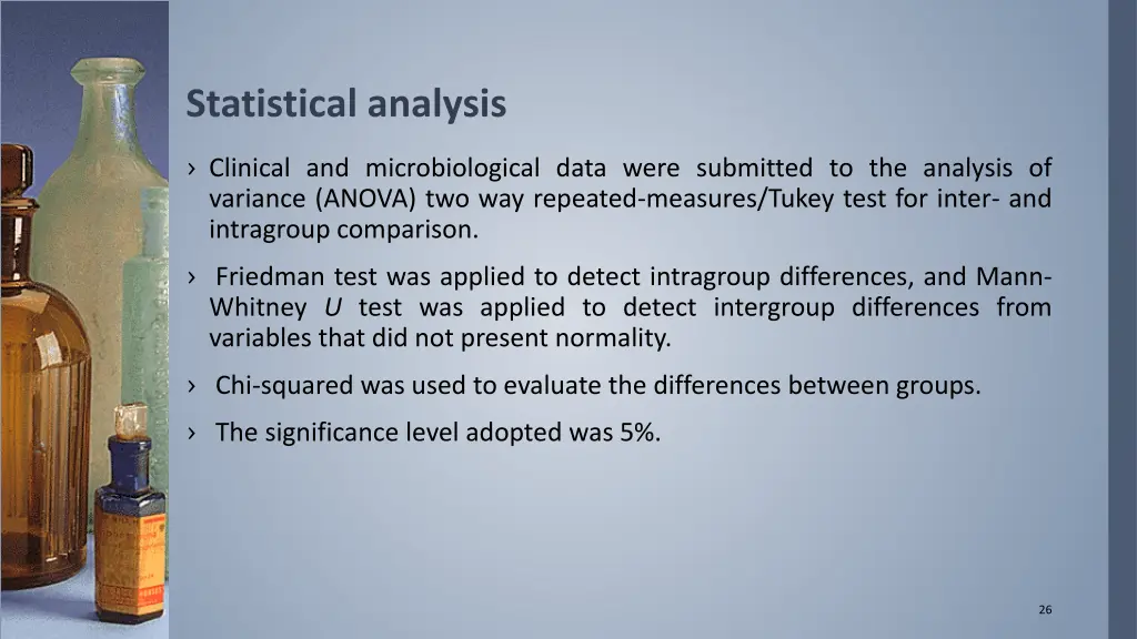 statistical analysis