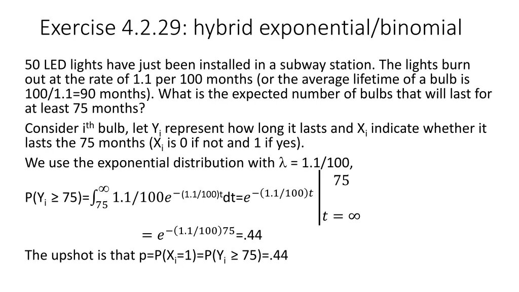 exercise 4 2 29 hybrid exponential binomial