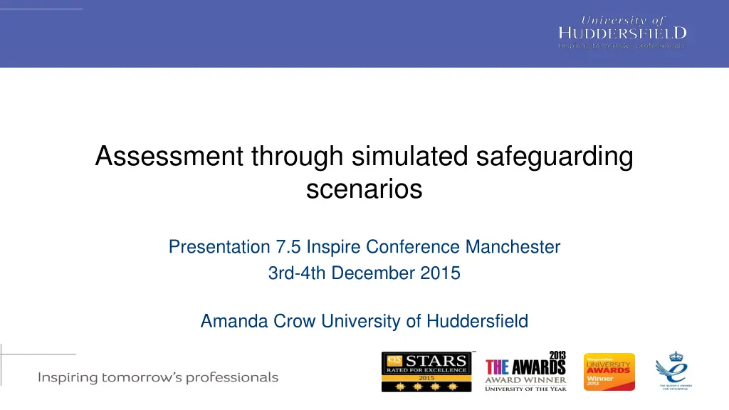 assessment through simulated safeguarding